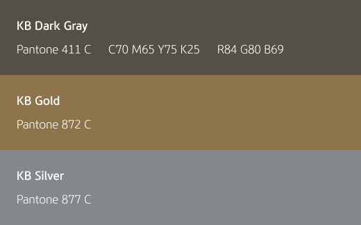 Three sub color systems of KB Financial Group
