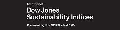 Ini adalah logo Dow Jones Sustainability Index (DJSI).